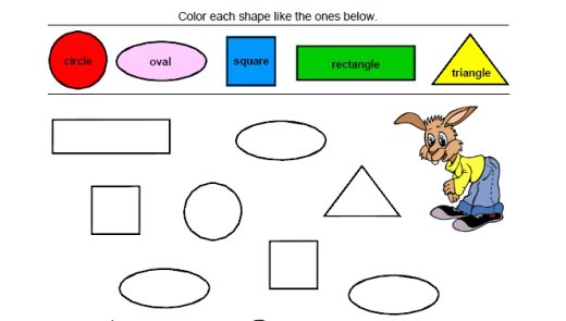 Shapes & Colors Worksheets  Member Access â Home Education Resources